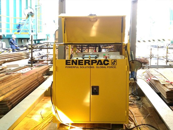Enerpac 同步顶升系统圆满完成自升式钻井平台悬臂和钻台的顶升及称重
